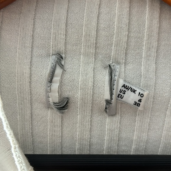 Princess Polly The Butler White Mock Neck Sweater Top - Picture 10 of 13